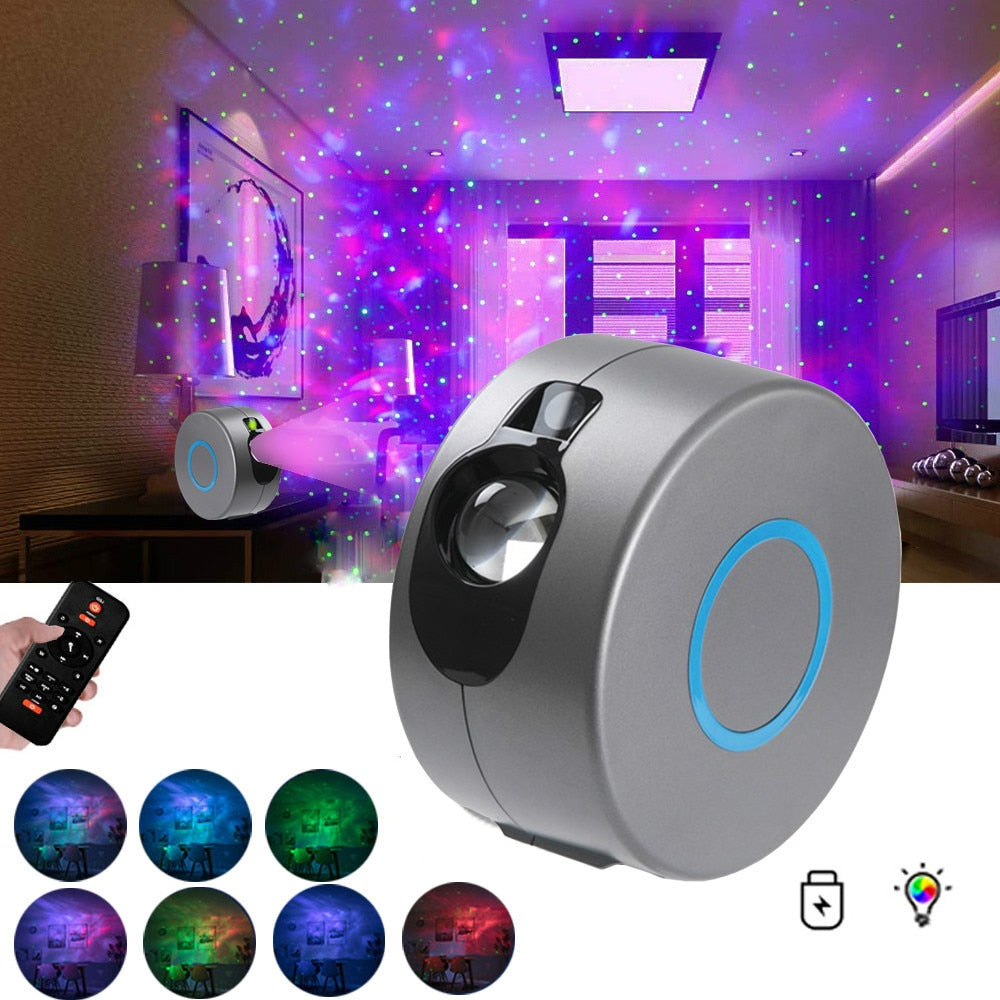 Starry Galaxy Sky Projector with Rotating Motion