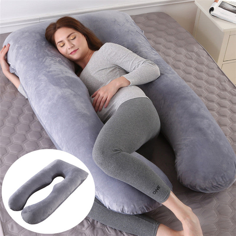 Pregnancy U-Shaped Pillow with Ice Silk Cover